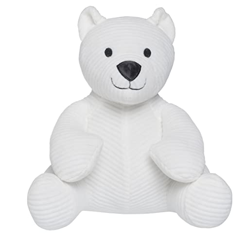 BO BABY'S ONLY - Bär Kuscheltier Sense - Weicher Teddybär - Baby Geschenk für Jungen und Mädchen - Aus Baumwolle - 25x25 cm - Weiß von BO BABY'S ONLY