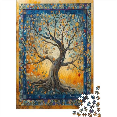 Baum des Lebens 4 Puzzle 1000 Teile Puzzle Erwachsene Schwieriges Schwer Puzzle Für Erwachsene Und Kinder Ab 14 Jahren Puzzel 1000pcs (75x50cm) von BOAHZCJEG