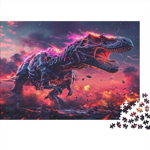 Dinosaurier Puzzle 1000 Teile,Puzzlespiel Für Erwachsene,Impossible Puzzle,Puzzle GesKükenlichkeitsspiel Für Die Ganze Familie, Geschenke Für Männer/Frauen Erwachsenen Puzzel 1000pcs (75x50cm) von BOAHZCJEG