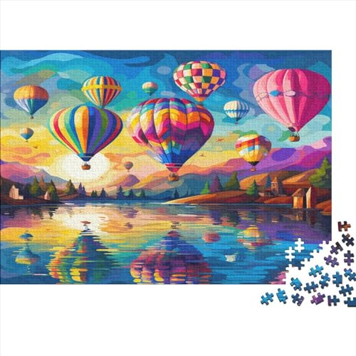 Heißluftballon Puzzlespiel 1000 Teile Jigsaw Puzzle 1000 Puzzle FüR Erwachsene Kinder Senioren Erwachsenen Puzzlespiel Puzzel 1000pcs (75x50cm) von BOAHZCJEG