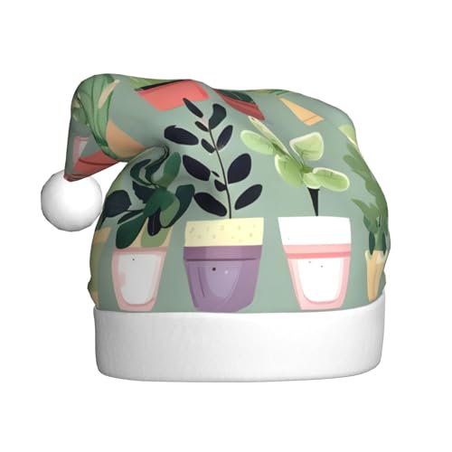Bonsai-Pflanze, Plüsch-Weihnachtsmütze, bequeme Kopfbedeckung für Urlaubspartys und Eltern-Kind-Aktivitäten Bonsai-Pflanze, Plüsch-Weihnachtsmütze, bequeme Kopfbedeckung für Urlaubspartys und Eltern-Kind-Aktivitäten von BOAIHH