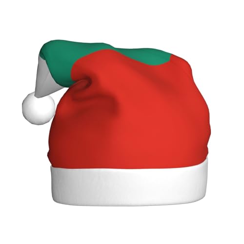 Bulgarische Flagge, Plüsch-Weihnachtsmütze, bequeme Kopfbedeckung für Feiertage, Partys und Eltern-Kind-Aktivitäten von BOAIHH
