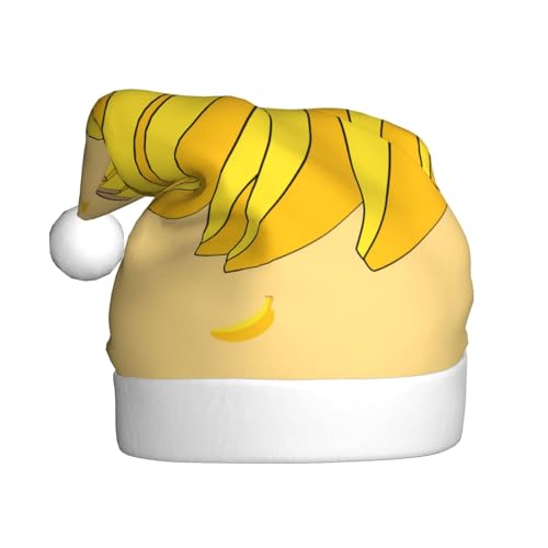 Cartoon-Bananenplüsch-Weihnachtsmütze, bequeme Kopfbedeckung für Urlaubspartys und Eltern-Kind-Aktivitäten Cartoon-Bananenplüsch-Weihnachtsmütze, bequeme Kopfbedeckung für Urlaubspartys und Eltern-Kind-Aktivitäten von BOAIHH