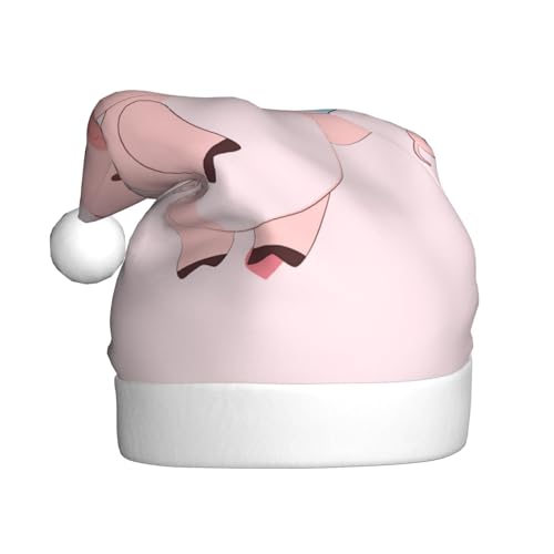 Cartoon-Weihnachtsmütze mit fliegendem Schwein, bequeme Kopfbedeckung für Urlaubspartys und Eltern-Kind-Aktivitäten Cartoon-Weihnachtsmütze mit fliegendem Schwein, bequeme Kopfbedeckung für Urlaubspartys und Eltern-Kind-Aktivitäten von BOAIHH