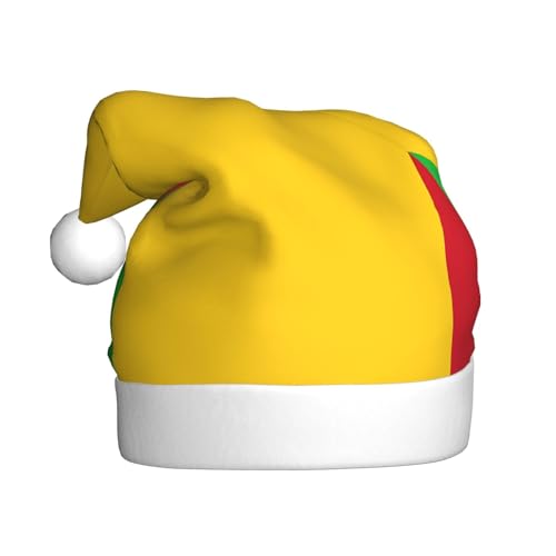 Flagge von Mali Plüsch-Weihnachtsmütze, bequeme Kopfbedeckung für Urlaubspartys und Eltern-Kind-Aktivitäten Flagge von Mali Plüsch-Weihnachtsmütze, bequeme Kopfbedeckung für Urlaubspartys und Eltern-Kind-Aktivitäten von BOAIHH