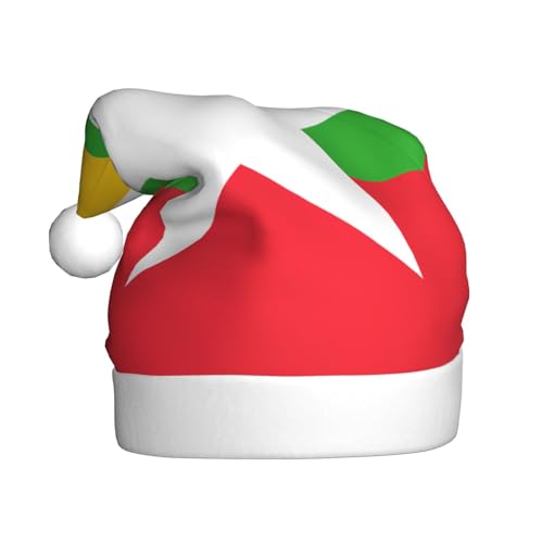 Flagge von Myanmar Plüsch-Weihnachtsmütze, bequeme Kopfbedeckung für Urlaubspartys und Eltern-Kind-Aktivitäten Flagge von Myanmar Plüsch-Weihnachtsmütze, bequeme Kopfbedeckung für Urlaubspartys und Eltern-Kind-Aktivitäten von BOAIHH