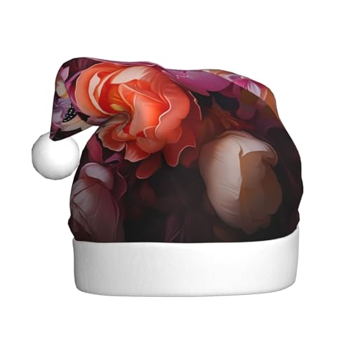 Schmetterlinge und frischer Busch, Plüsch-Weihnachtsmütze, bequeme Kopfbedeckung für Urlaubspartys und Eltern-Kind-Aktivitäten Schmetterlinge und frischer Busch, Plüsch-Weihnachtsmütze, bequeme Kopfbedeckung für Urlaubspartys und Eltern-Kind-Aktivitäten von BOAIHH