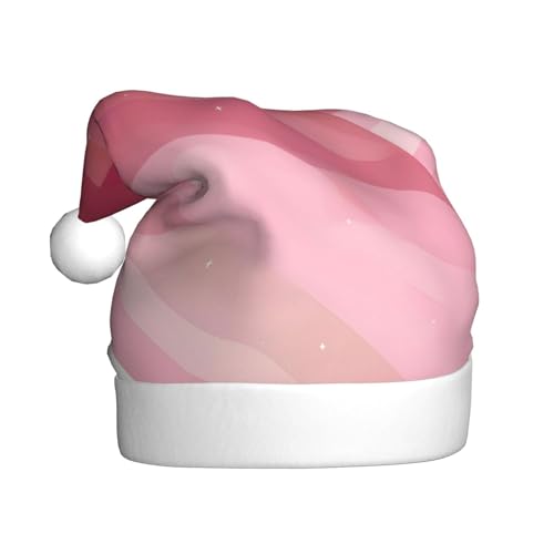 Weihnachtsmütze aus Plüsch mit Farbverlauf, bequeme Kopfbedeckung für Urlaubspartys und Eltern-Kind-Aktivitäten von BOAIHH
