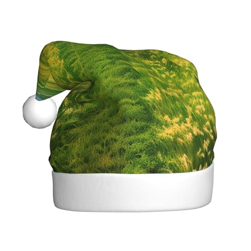 Weihnachtsmütze aus Plüsch mit Graslandwegen, bequeme Kopfbedeckung für Urlaubspartys und Eltern-Kind-Aktivitäten Weihnachtsmütze aus Plüsch mit Graslandwegen, bequeme Kopfbedeckung für Urlaubspartys und Eltern-Kind-Aktivitäten von BOAIHH