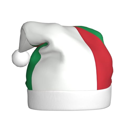 Weihnachtsmütze mit Italien-Flagge, Plüsch, bequeme Kopfbedeckung für Feiertage, Partys und Eltern-Kind-Aktivitäten Weihnachtsmütze mit Italien-Flagge, Plüsch, bequeme Kopfbedeckung für Feiertage, Partys und Eltern-Kind-Aktivitäten von BOAIHH