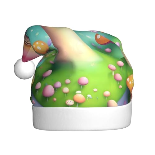 Wunderbare kleine Pilze Plüsch-Weihnachtsmütze, bequeme Kopfbedeckung für Urlaubspartys und Eltern-Kind-Aktivitäten Wunderbare kleine Pilze Plüsch-Weihnachtsmütze, bequeme Kopfbedeckung für Urlaubspartys und Eltern-Kind-Aktivitäten von BOAIHH