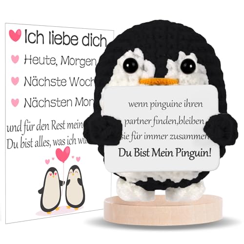 BOAITE Ich Liebe Dich Geschenke für Frauen Männer, Geschenk für Paar- Strickwolle Pinguin Puppe, Partner Geschenke, Hochzeitstag, Jahrestag Geschenk für Sie Ihn, Liebes Geschenk für Ihn Sie BOAITE Ich Liebe Dich Geschenke für Frauen Männer, Geschenk für Paar- Strickwolle Pinguin Puppe, Partner Geschenke, Hochzeitstag, Jahrestag Geschenk für Sie Ihn, Liebes Geschenk für Ihn Sie von BOAITE