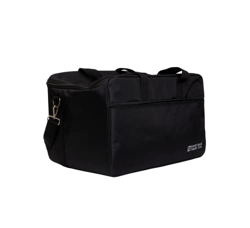 Allplay/BoardGameTables.com Brettspieltasche – [Rucksack/Schultergurt/Gepäckauszug] – gepolsterter Brettspielträger (Kohlefaser-Schwarz) von BOARD GAME TABLES.COM