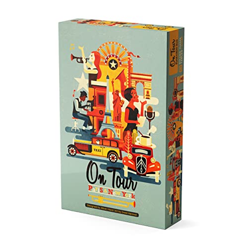 Allplay On Tour: Paris & New York | Standalone Roll & Write Board Game | Strategic Route Planning Across Two Iconic Cities | Ages 10+ | 1–8 Players von BOARD GAME TABLES.COM