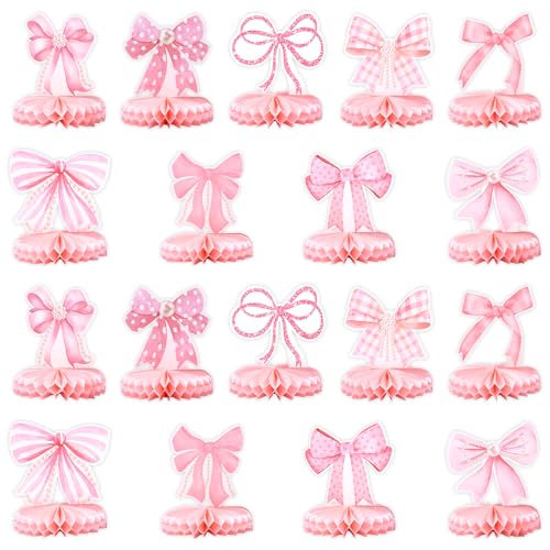 18 Stück Schmetterling Geburtstag Dekorationen Rosa Schleife Wabenförmige Tafelaufsätze Tischdekoration Papierausschnitte mit Schleife für Mädchen Frauen Hochzeit Brautparty Verlobung(18 PCs,Rosa) 18 Stück Schmetterling Geburtstag Dekorationen Rosa Schleife Wabenförmige Tafelaufsätze Tischdekoration Papierausschnitte mit Schleife für Mädchen Frauen Hochzeit Brautparty Verlobung(18 PCs,Rosa) von BOBASH