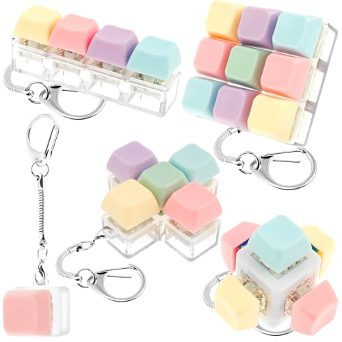 BOBASH 5 Stück Tastatur Spielzeug, Leises Fidget-Spielzeug zum Stressabbau, Schlüsselanhänger Tastatur-Klicker BOBASH 5 Stück Tastatur Spielzeug, Leises Fidget-Spielzeug zum Stressabbau, Schlüsselanhänger Tastatur-Klicker von BOBASH