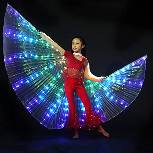BOBASH LED Flügel für Erwachsene Kinder, LED Umhang für Erwachsene Kinder, LED Schmetterling Flügel mit Teleskopstangen, Bauchtanz Flügel, Bauchtanz Kostüme, LED Kinder Schmetterling Flügel BOBASH LED Flügel für Erwachsene Kinder, LED Umhang für Erwachsene Kinder, LED Schmetterling Flügel mit Teleskopstangen, Bauchtanz Flügel, Bauchtanz Kostüme, LED Kinder Schmetterling Flügel von BOBASH