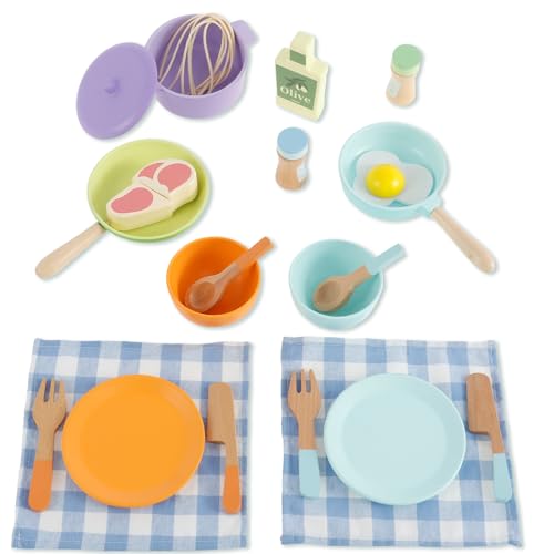 Kinderküche Holz Set Spielküche Zubehör Puppengeschirr Holz Rollenspiel Kinderküche für Kinder Holzspielzeug Geschenk Kinderküche Holz Set Spielküche Zubehör Puppengeschirr Holz Rollenspiel Kinderküche für Kinder Holzspielzeug Geschenk von BOBASH