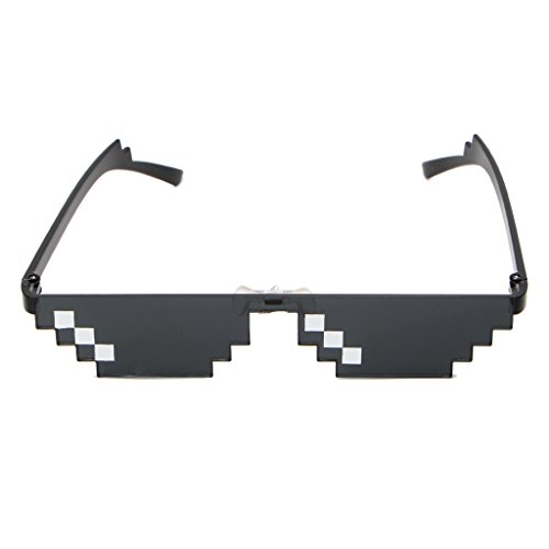 BOBEINI Coole 3 Bit MLG Pixelierte Sonnenbrille Deal with It Brille Pixel Sonnenbrille von Lupsty