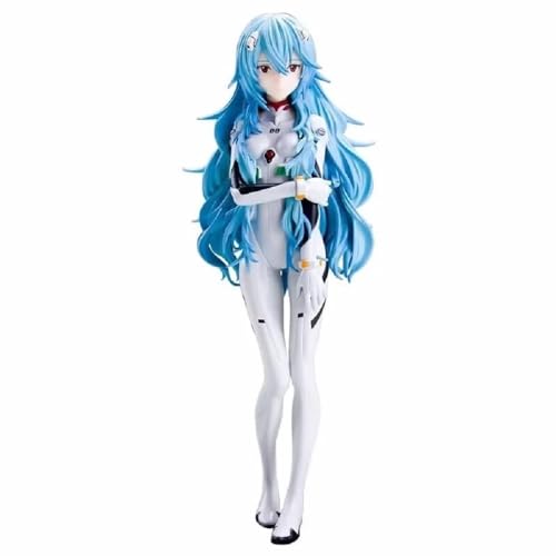 Evangelion Eva Anime Figures Set Ayanami Rei/Asuka Langley Action Figure Statue Models PVC Decoration 18CM (blue) von BOBYK