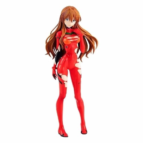 Evangelion Eva Anime Figures Set Ayanami Rei/Asuka Langley Action Figure Statue Models PVC Decoration 18CM (red) von BOBYK