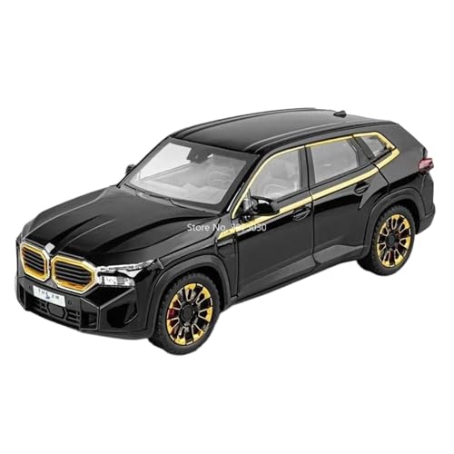 BOFSMXXNP Druckguss Auto 1:24 for Tank 500 XM Modellauto, Druckgusslegierung, 6 Türen, Zu Öffnen, Miniatur-Geländewagen Mit Lichtern Miniatur-Automodell(XM Black) von BOFSMXXNP