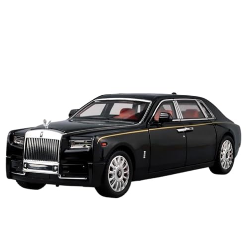 BOFSMXXNP Druckguss-Automodelle 1:18 für Rolls-Royce Phantom-Legierung, Druckguss-Metallmodell, Sound und Licht, zurückziehbare Legierung, schwarze Box BOFSMXXNP Druckguss-Automodelle 1:18 für Rolls-Royce Phantom-Legierung, Druckguss-Metallmodell, Sound und Licht, zurückziehbare Legierung, schwarze Box von BOFSMXXNP