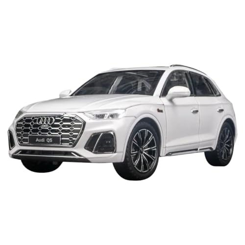 BOFSMXXNP Druckgussmodelle 1:24 for Audi Q5 SUV Legierung Automodell Druckguss Metall Auto Automodell Hohe Simulation Sound Und Licht Sammlung Sammlungsmodelle(White) von BOFSMXXNP