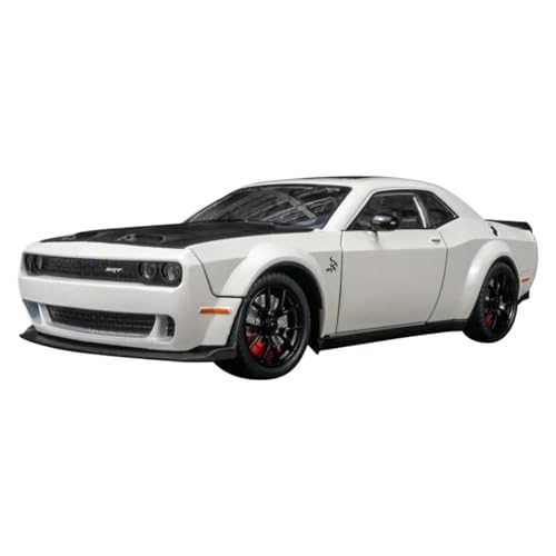 BOFSMXXNP Druckgussmodelle 1:24 for Dodge Hellcat SRT Muscle-Car-Simulation Legierung Modellauto Ornamente Proportionen Automodell Sammlungsmodelle(White) von BOFSMXXNP