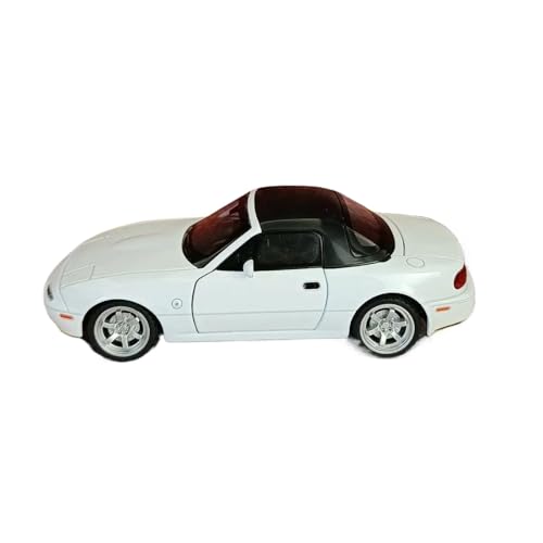 BOFSMXXNP Modellauto im Maßstab 1:32 for Mazda MX5 Supersportwagen Legierung Druckguss Automodell Sound Und Licht Pullback Sammlerstück Fertiges Automodell(White) von BOFSMXXNP