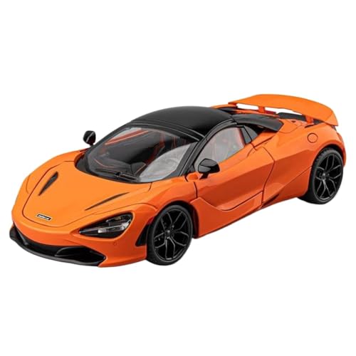 Modellauto im Maßstab 1:18 for McLaren 720S Alloy Track Racing Modell Druckguss Metall Sportwagen Fahrzeugmodell Simulation Fertiges Automodell(Orange) von BOFSMXXNP