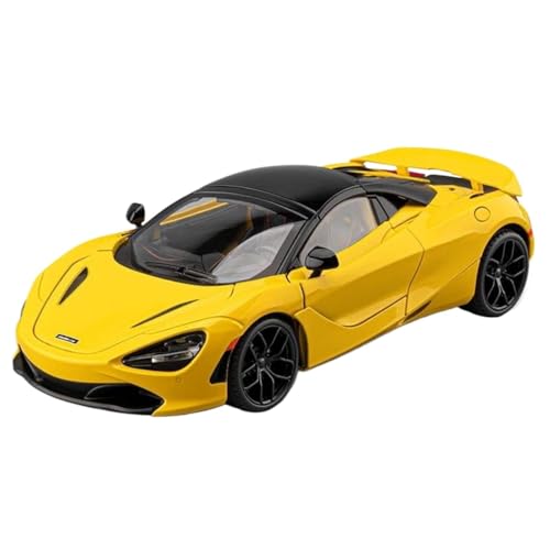 Modellauto im Maßstab 1:18 for McLaren 720S Alloy Track Racing Modell Druckguss Metall Sportwagen Fahrzeugmodell Simulation Fertiges Automodell(Yellow) von BOFSMXXNP