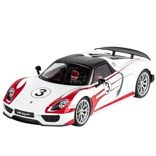 Modellauto im Maßstab 1:18 for Nissan GTR Skyline S15 918 Martini Automodell Musik Licht Stoßdämpfung Legierung Druckgussmodell Fertiges Automodell(918 Red) von BOFSMXXNP