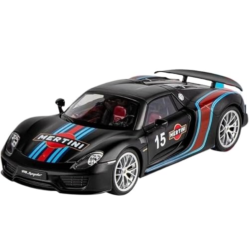Modellauto im Maßstab 1:18 for Porsche 918 Supersportwagen Legierung Druckguss Automodell Sound Und Licht Recycling Sammlung Fertiges Automodell(NO.15 with Box) von BOFSMXXNP