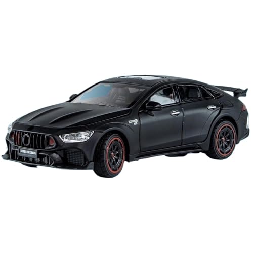 Modellauto im Maßstab 1:24 Mercedes Benz GT63S Miniaturauto Aus Metalldruckguss, Modellauto Mit Sound Und Licht, Sammlung Fertiges Automodell(Black) von BOFSMXXNP