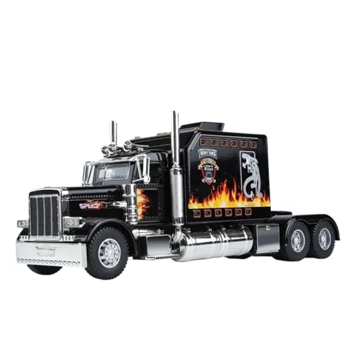Modellauto im Maßstab 1:24 for Amerikanischen Traktor – Peterbilt 389, Autoornamente Aus Metalldruckgusslegierung Mit Ton Und Licht Fertiges Automodell(Black-Boxed) von BOFSMXXNP