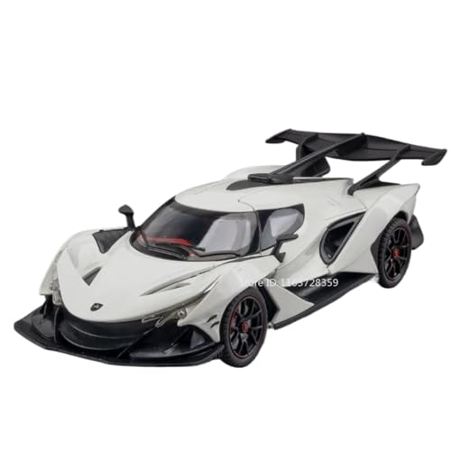 Modellauto im Maßstab 1:24 for Apollo EVO IE Legierungsmodell Druckguss Ton Und Licht Hintertür Kann Miniaturfahrzeug Öffnen Fertiges Automodell(IE White) von BOFSMXXNP