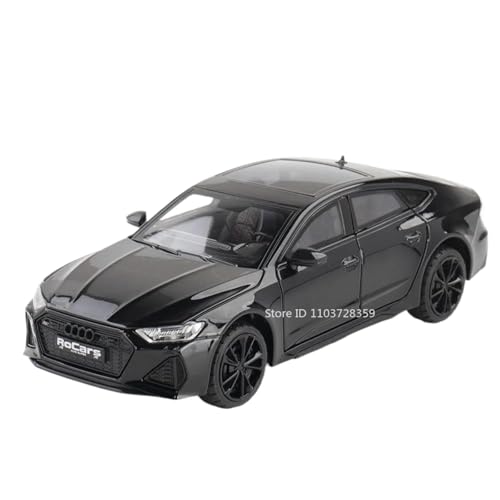 Modellauto im Maßstab 1:24 for Audi RS7 A8 Automodell Legierung Druckguss Autotür Kann Geöffnet Werden Ton Und Licht Pull Back Simulation Auto Fertiges Automodell(A8 Black) von BOFSMXXNP