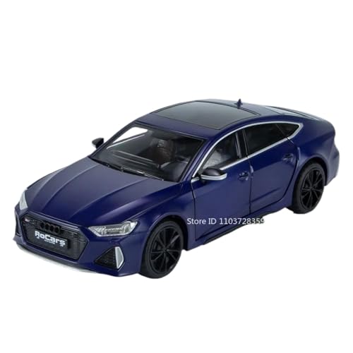 Modellauto im Maßstab 1:24 for Audi RS7 A8 Automodell Legierung Druckguss Autotür Kann Geöffnet Werden Ton Und Licht Pull Back Simulation Auto Fertiges Automodell(RS7 Blue) von BOFSMXXNP