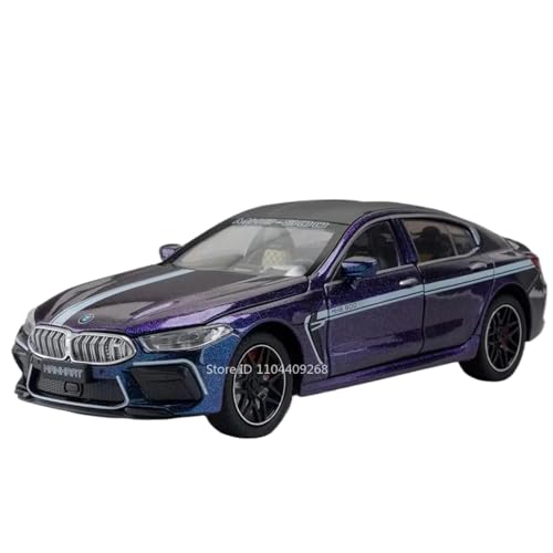 Modellauto im Maßstab 1:24 for BMW M3 Track Edition M8 Sportwagenmodell Legierung Druckgussrad Pullback Exquisites Modell Fertiges Automodell(M8 Purple) von BOFSMXXNP