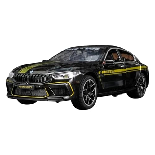 Modellauto im Maßstab 1:24 for BMW M8 MH8 800 MANHART Legierung Auto Modell Druckguss Auto Modell Fertiges Automodell(Black) von BOFSMXXNP