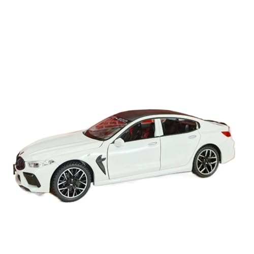 Modellauto im Maßstab 1:24 for BMW M8 MH8 800 MANHART Legierung Auto Modell Druckguss Auto Modell Fertiges Automodell(White) von BOFSMXXNP