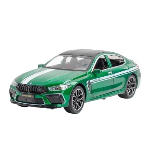Modellauto im Maßstab 1:24 for BMW M8 MH8-800 Miniaturmodell Druckgusslegierung Pullback-Ton- Und Lichttüröffnung Fertiges Automodell(1901-171 Green) von BOFSMXXNP
