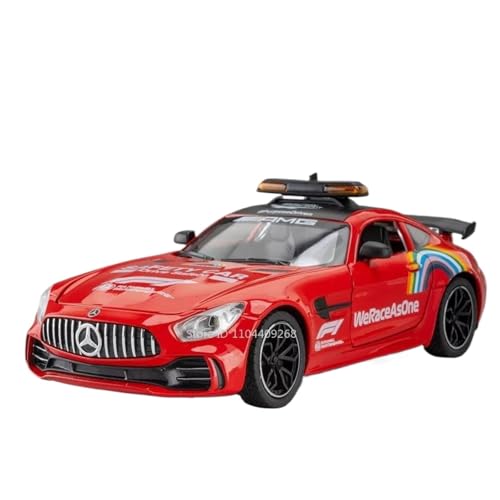 Modellauto im Maßstab 1:24 for Benz AMG GTR F1 Sportwagenmodell Mit Zu Öffnenden Türen, Metalldruckguss, Sound- Und Lichtfahrzeug Fertiges Automodell(GTR F1 Red) von BOFSMXXNP