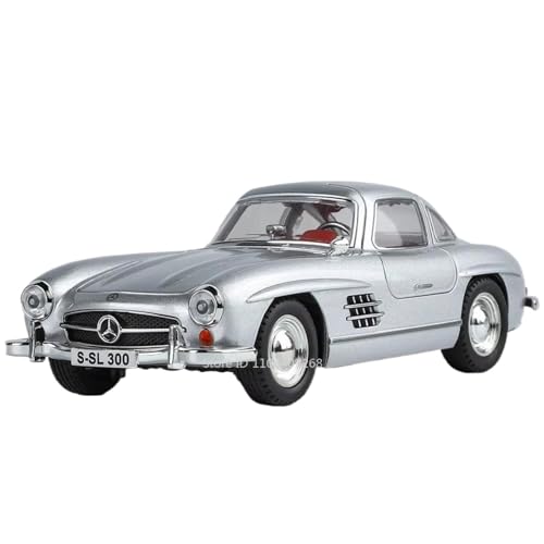Modellauto im Maßstab 1:24 for Benz AMG ONE 300SL Druckguss-Legierung Pullback Sound- Und Lichtsimulation Supersportwagen Fertiges Automodell(300SL Silver) von BOFSMXXNP