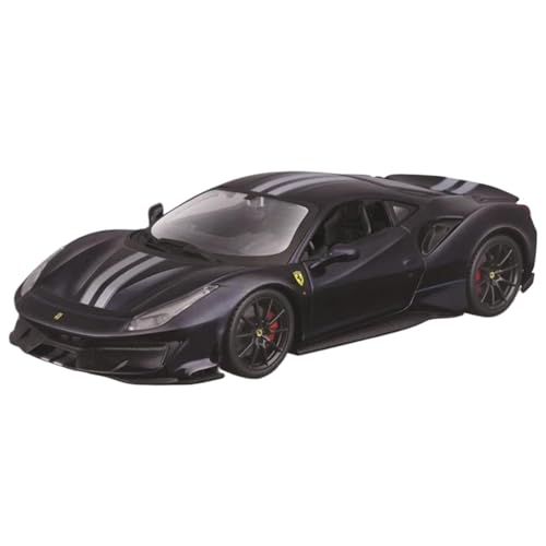 Modellauto im Maßstab 1:24 for Ferrari 488 Pista STRADALE Legierung Luxus Auto Diecast Auto Modell Skala Auto Modell Sammlung Fertiges Automodell(488 Pista Black) von BOFSMXXNP