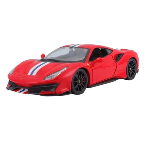 Modellauto im Maßstab 1:24 for Ferrari 488 Pista STRADALE Legierung Luxus Auto Diecast Auto Modell Skala Auto Modell Sammlung Fertiges Automodell(488 Pista Red) von BOFSMXXNP