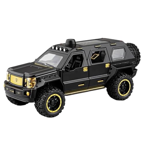 Modellauto im Maßstab 1:24 for George Patton Tank Legierung Automodell Druckguss Metall Modellsammlung Hohe Simulation Fertiges Automodell(Black) von BOFSMXXNP