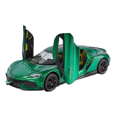 Modellauto im Maßstab 1:24 for Koenigsegg Gemera GT Supersportwagen Legierung Druckguss Metall Modellauto Sound Und Licht Sammlerstück Fertiges Automodell(Green Box) von BOFSMXXNP