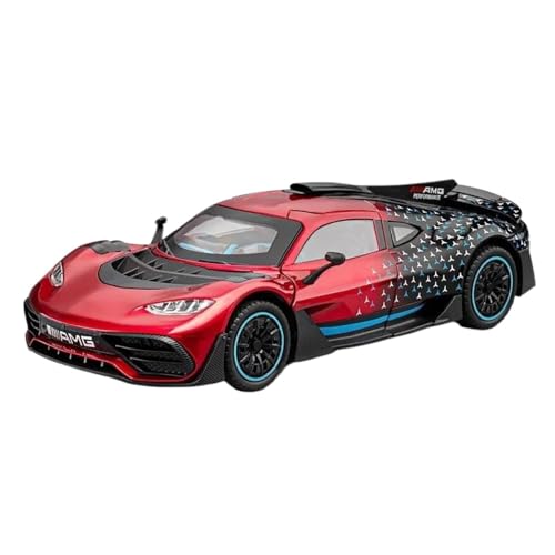 Modellauto im Maßstab 1:24 for Koenigsegg ONE Racing Supersportwagen Legierungsmodell Druckguss Mit Sound- Und Lichtmodell Fertiges Automodell(ANG ONE-Red-Box) von BOFSMXXNP